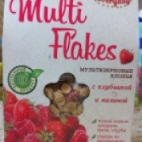 Мультизерновые хлопья Everyday Multi Flakes с клубникой и малиной