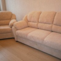 Комплект мебели (диван и кресло) Бруно мебельная фабрика "Ладья"