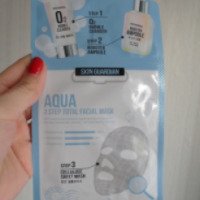 Трехшаговая увлажняющая маска-салфетка для лица Skin Guardian с гиалуроновой кислотой