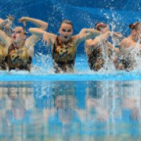 Шоу олимпийских чемпионов по синхронному плаванию в СК Олимпийский 