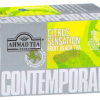Черный пакетированный байховый чай Ahmad Tea "Citrus Sensation Contemporary"