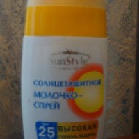 Солнцезащитное молочко-спрей SunStyle SPF-25 водостойкое