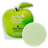 Одноразовая отшелушивающая салфетка для лица Holika Holika "Сияющее яблоко"