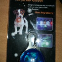 Светящийся кулон для собак LED CLIP-ON