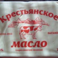 Масло сладко-сливочное несоленое Масловита "Крестьянское" 72,5%