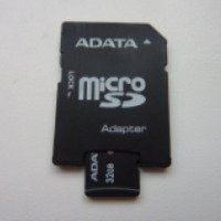 Карта памяти Adata MicroSDHC 32Gb Class 10 + ADP