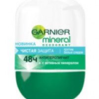 Шариковый дезодорант Garnier Mineral deodorant 48 часов защиты с активными минералами