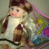 Кукла Русская игрушка "Алина" в рюкзаке