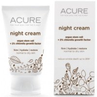 Крем для лица ночной Acure Organics со стволовыми клетками