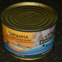 Консервы рыбные Eurocom "Сардина атлантическая натуральная с добавлением масла"