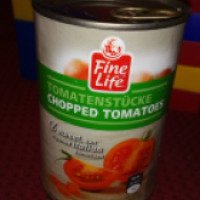 Консервы Fine Life Рубленные помидоры в томатном соке
