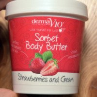 Крем для тела Derma V10 "Sorbet Body Butter" Strawberries And Cream
