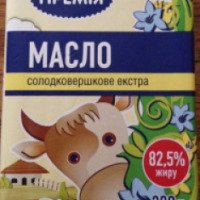 Масло Премия Сладкосливочное экстра 82,5%