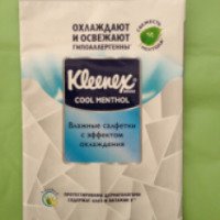 Влажные салфетки Kleenex Cool Menthol с эффектом охлаждения
