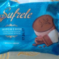 Мороженое Саратов-Холод Плюс пломбир шоколадный в шоколадном печенье "Sufrele"