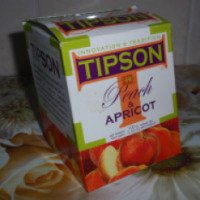 Черный чай Tipson с абрикосом и персиком