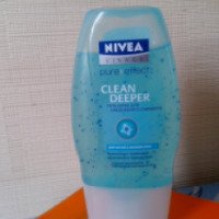 Гель-скраб для ежедневного очищения Nivea Visage Pure Effect Clean Deeper