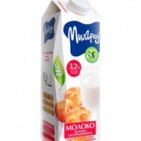 Молоко питьевое пастеризованное Брянский молочный комбинат "Милград" 3,2%
