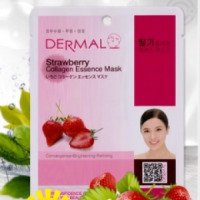 Тканевая маска для лица Dermal Strawberry Collagen Essence Mask