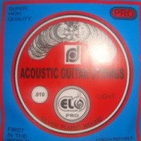 Струны для акустической гитары ELO Pro light 10-46 silver