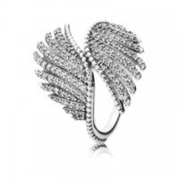 Серебряное кольцо Pandora "Волшебные перья"