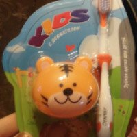 Зубная щетка для детей Dentax Kids с держателем