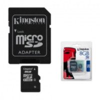 Карта памяти Kingston microSD microSDHC 8 GB Class 4