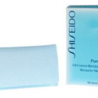 Матирующие салфетки Shiseido Pureness Oil-Control Blotting Paper