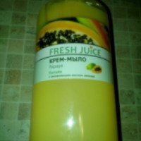 Крем мыло Fresh Juice папайя с увлажняющим маслом авокадо