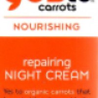 Морковный питательный восстанавливающий ночной крем для лица Yes TO Carrots