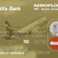 Альфа-банк MasterCard Gold Аэрофлот Бонус