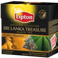 Чай черный Lipton Sri Lanka Treasure в пирамидках