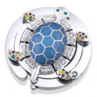 Крючок-держатель для сумки GlamGlam с кристаллами "Swarovski" Черепашка