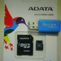 Карта памяти Micro SD Adata 16 Gb Class 10