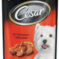 Полнорационный консервированный корм Cesar для взрослых собак