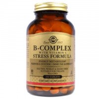 Комплекс витаминов B, с витамином C, формула против стресса Solgar
