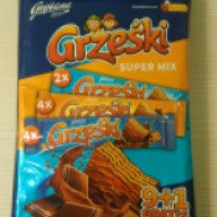 Вафли в шоколаде Goplana Grzeski Super Mix