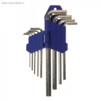 Набор ключей шестигранных Tundra Comfort 1.5 - 10 мм удлинненые