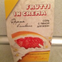 Соль с пеной для ванн Frutti in Crema "Грейпфрут в сливках"
