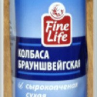 Колбаса сырокопченая Fine Life Брауншвейская