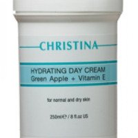 Увлажняющий дневной крем с зеленым яблоком и витамином Е для нормальной и сухой кожи Christina Hydrating Day Cream Green Apple