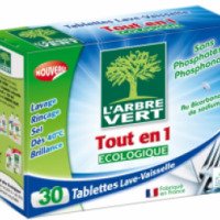 Таблетки для посудомоечной машины "L'Arbre Vert"