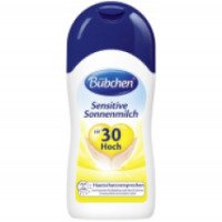 Солнцезащитное молочко Bubchen Sensitive SPF30
