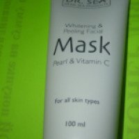 Отбеливающая маска-пилинг DR. SEA для лица с жемчугом и витамином С