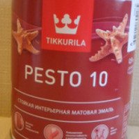 Стойкая интерьерная матовая краска Tikkurila PESTO 10