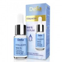 Сыворотка для лица, шеи и зоны декольте Delia Collagen 100% serum