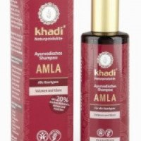 Шампунь Khadi AMLA для всех типов волос "Объем и Блеск"