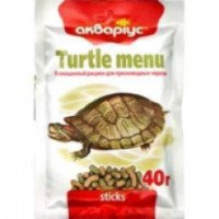 Корм для черепах Аквариус Turtle Menu