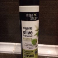 Шампунь Organic Shop Olive & Argan oil Восстановление