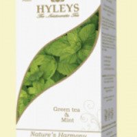 Чай Hyleys Nature's Harmony Купаж цейлонского и китайского зеленого чая с мятой